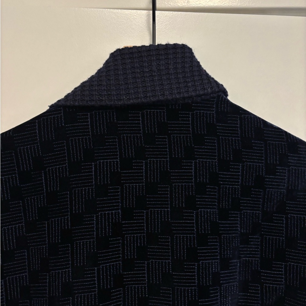 Emporio Armani Dark Velvet Bomber Jacket - Picture 6 of 6